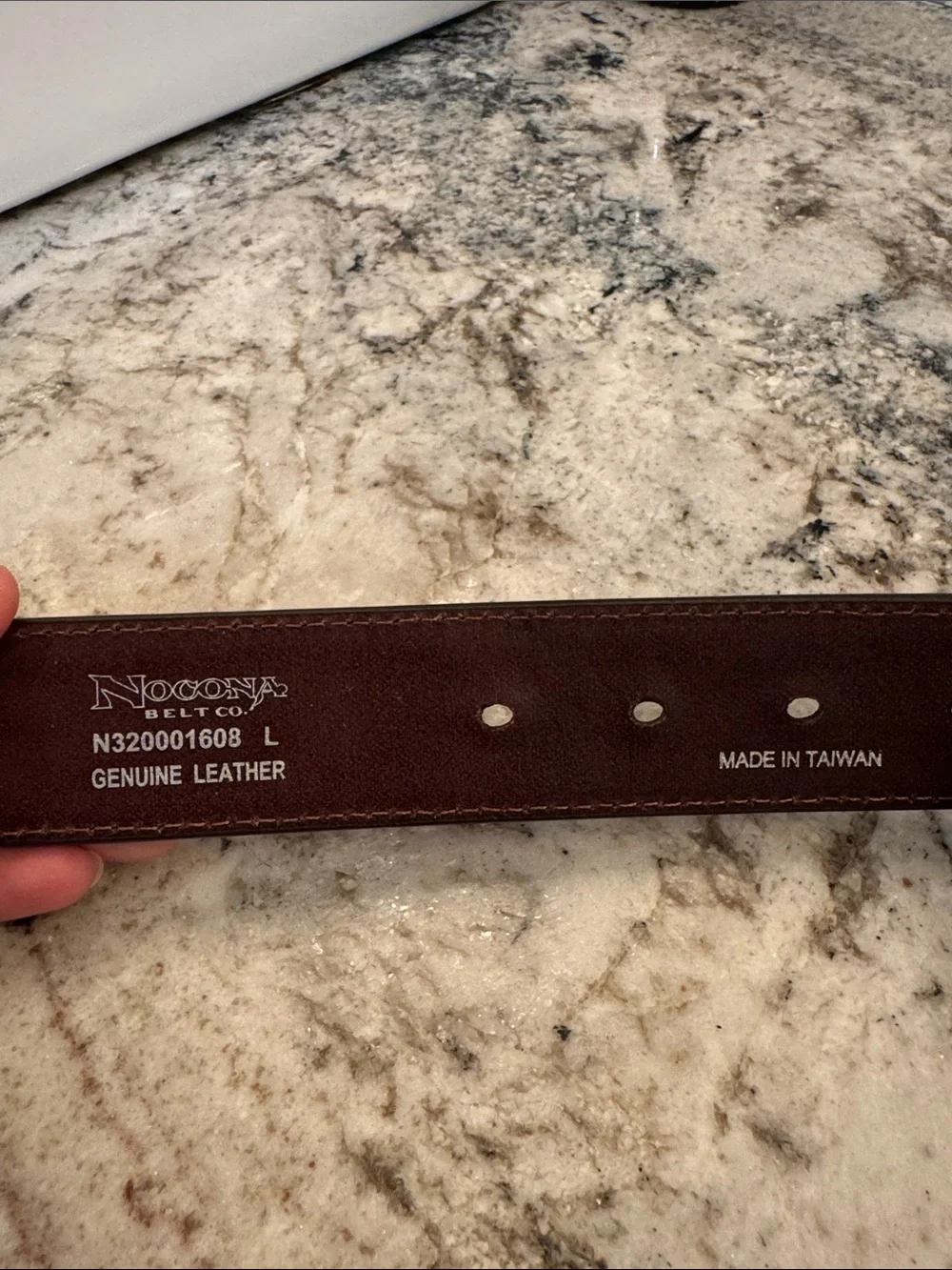 Brown Leather Women’s Belt with Silver Buckle
